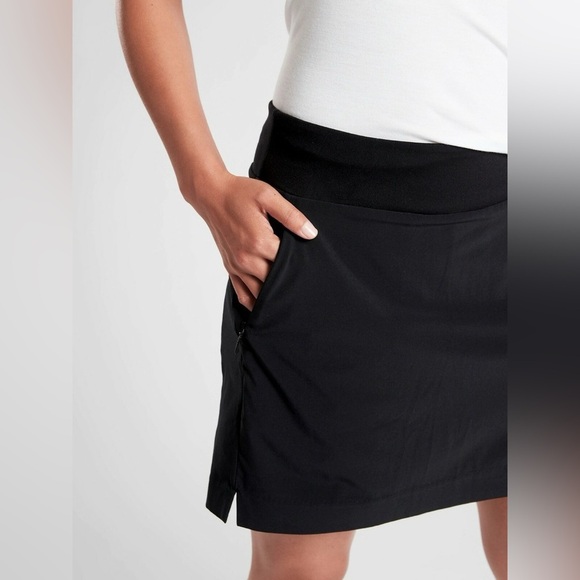 Athleta SoHo Skort Black Athletic Skirt with Shorts Size 4 - Picture 3 of 13